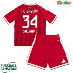 Bayern Munich Ismael Saibari #34 Replik Heimtrikot Kinder 2026-27 Kurzarm (+ Kurze Hosen)